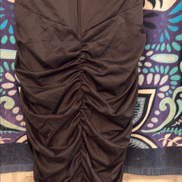 NWT Elegant Black Ruched shapewear Dress XXL - Picture 3 of 11